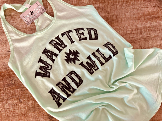 Wanted and wild mint tank