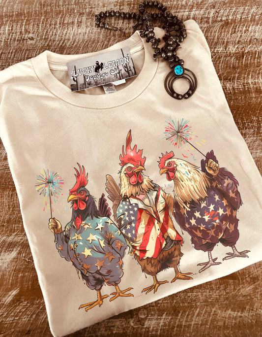 Chicken patriot Tshirt